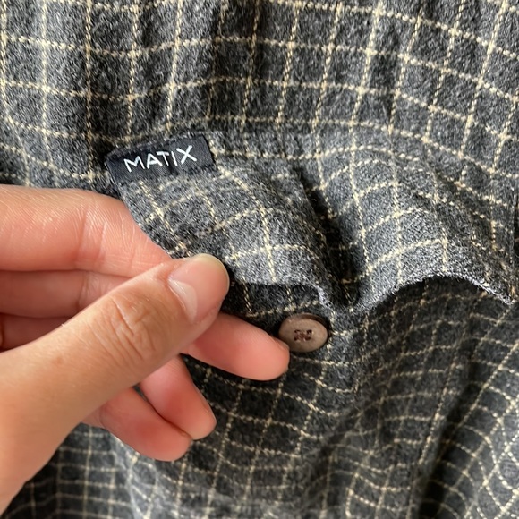 MATIX checker vintage button down shirt - Picture 3 of 6